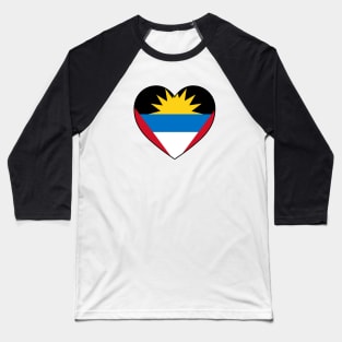 Heart - Antigua and Barbuda _043 Baseball T-Shirt